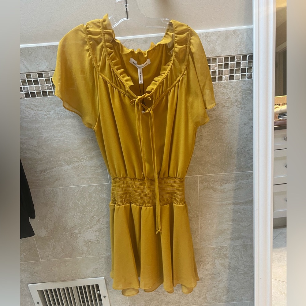 NWT BCBG generation yellow dress
